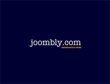 Tablet Screenshot of joombly.com